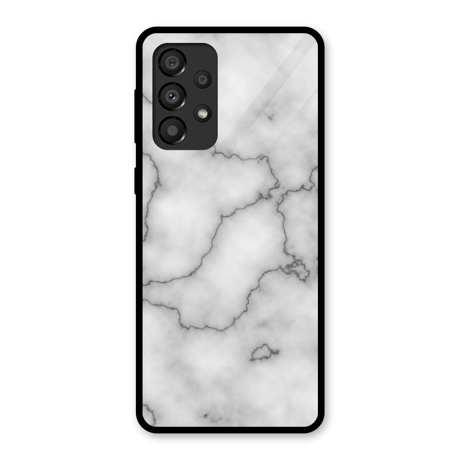 Grey Marble Glass Back Case for Galaxy A33 5G