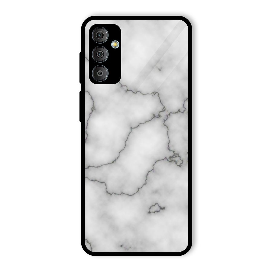Grey Marble Glass Back Case for Galaxy F23
