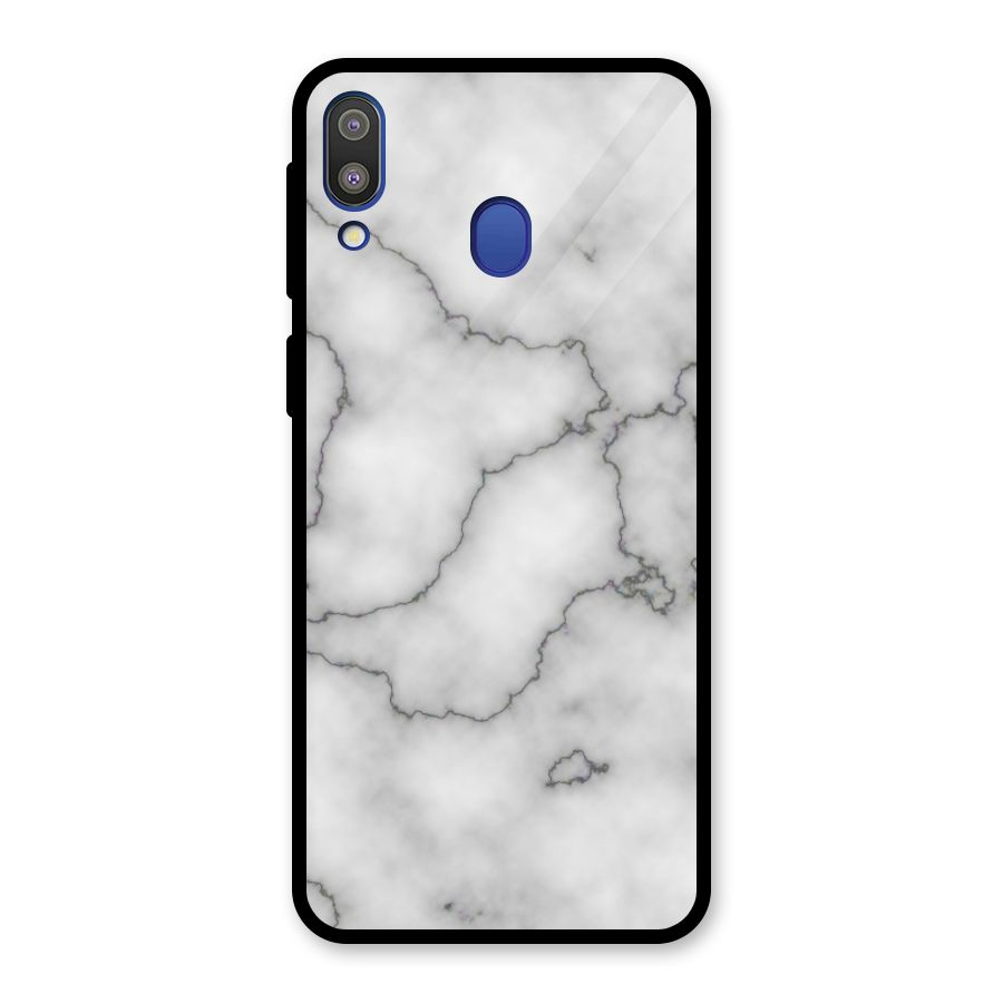 Grey Marble Glass Back Case for Galaxy M20