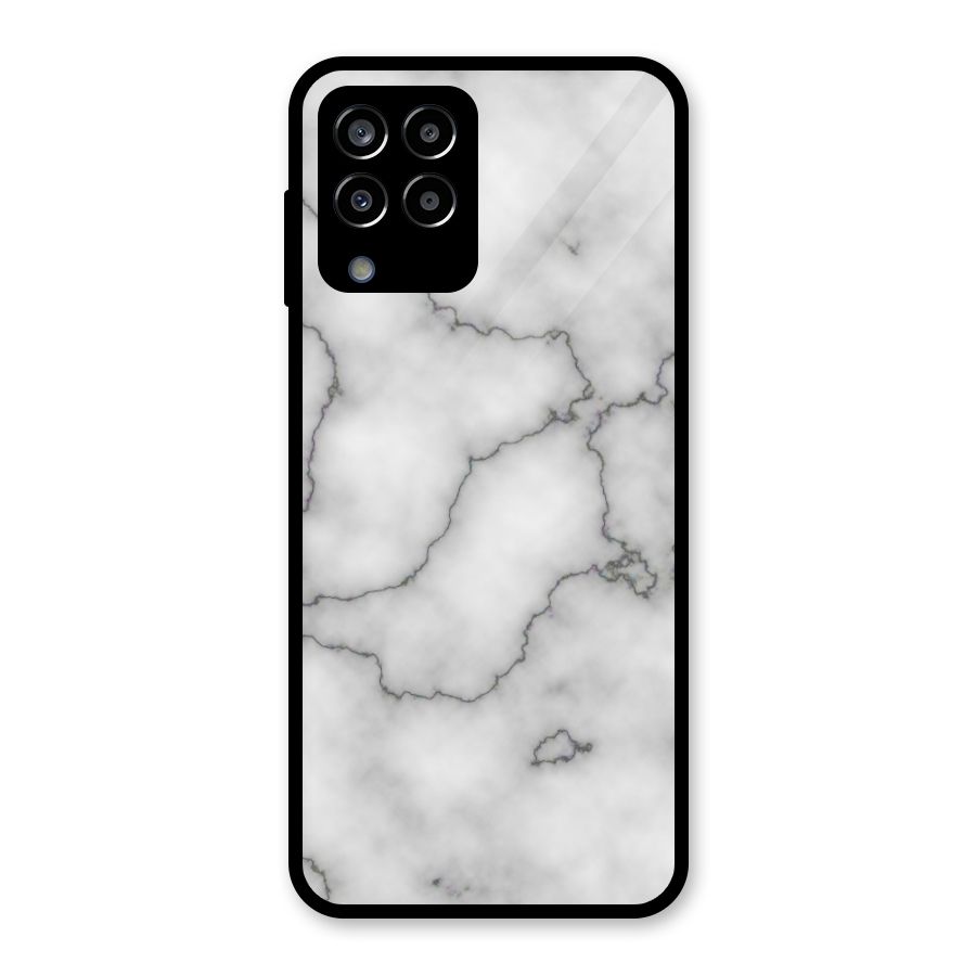 Grey Marble Glass Back Case for Galaxy M33