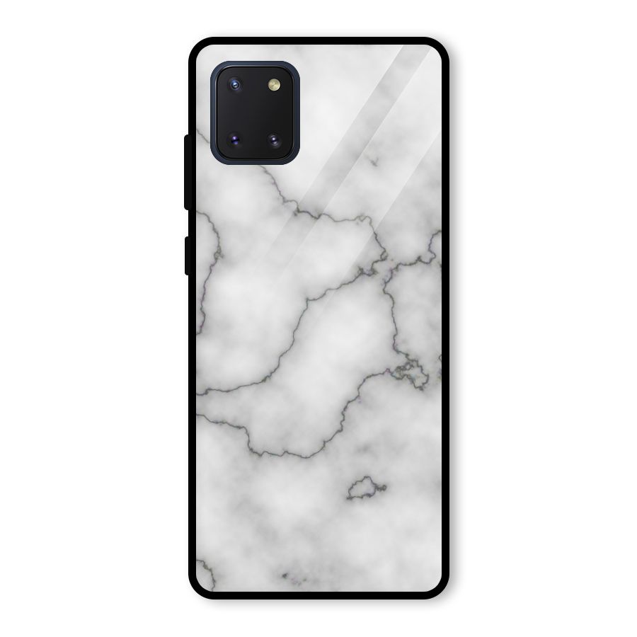 Grey Marble Glass Back Case for Galaxy Note 10 Lite