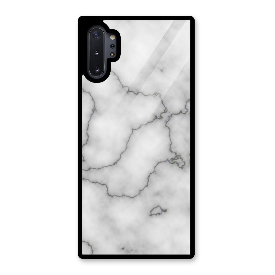 Grey Marble Glass Back Case for Galaxy Note 10 Plus
