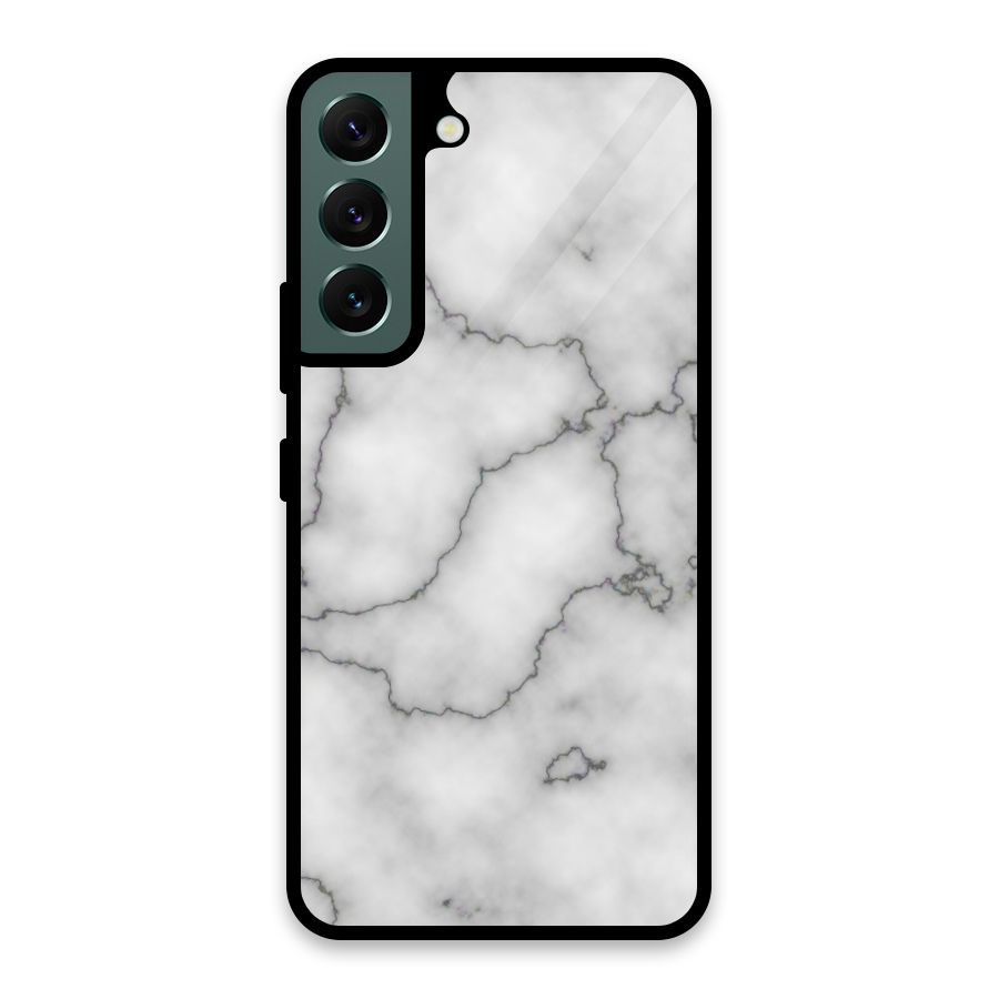 Grey Marble Glass Back Case for Galaxy S22 5G