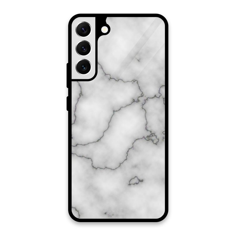 Grey Marble Glass Back Case for Galaxy S22 Plus 5G