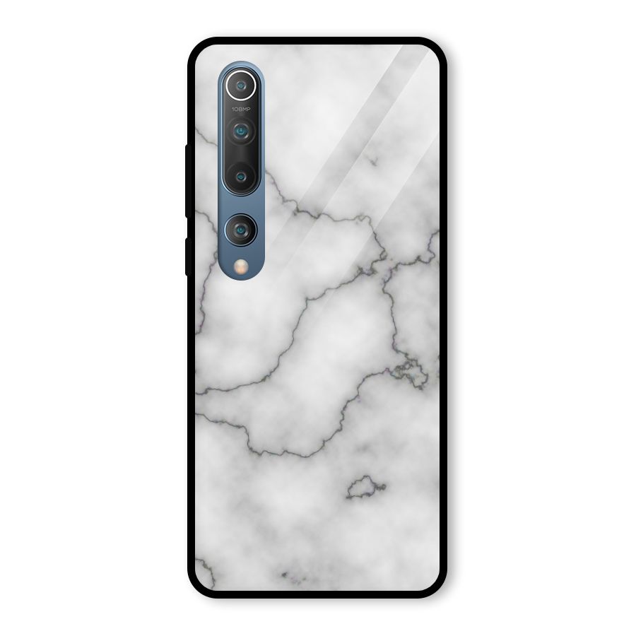 Grey Marble Glass Back Case for Mi 10