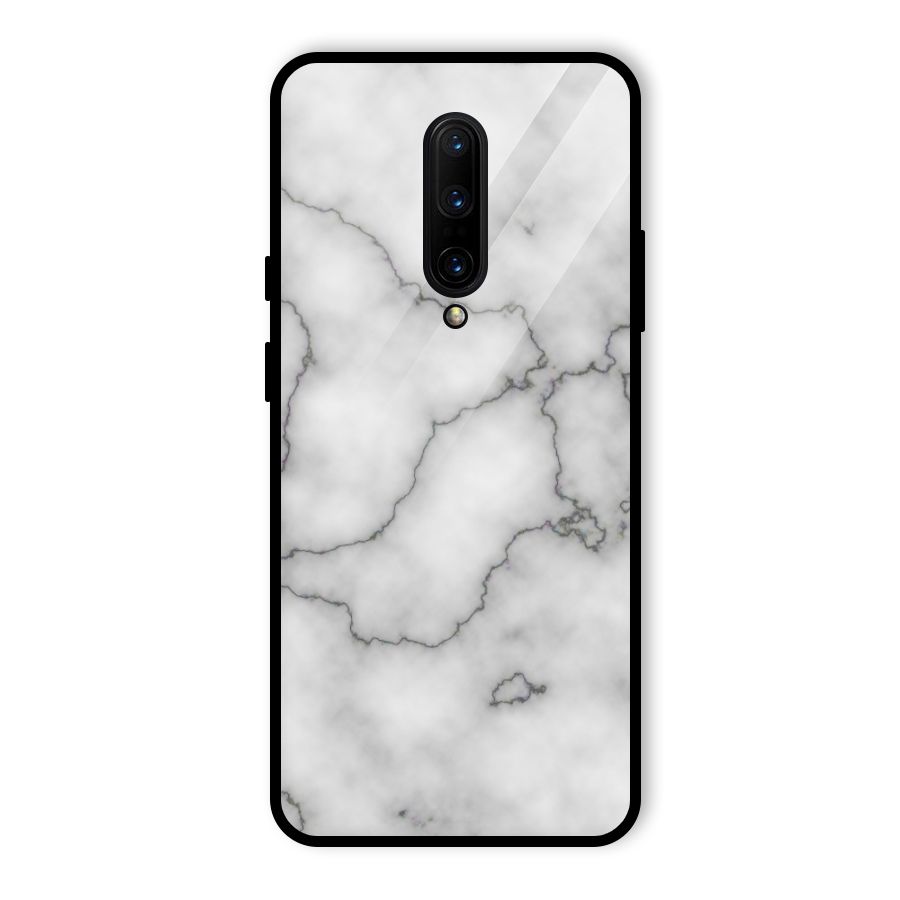 Grey Marble Glass Back Case for OnePlus 7 Pro