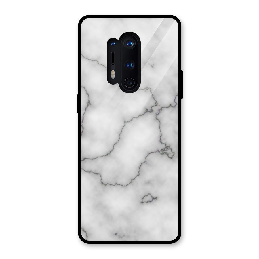 Grey Marble Glass Back Case for OnePlus 8 Pro