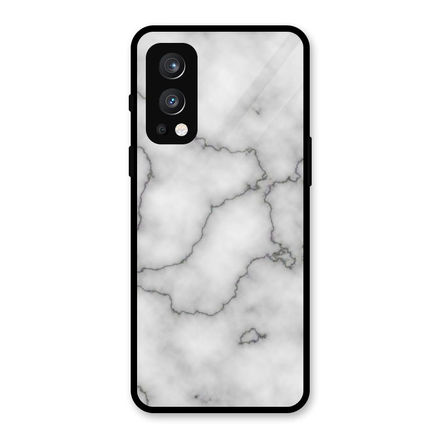 Grey Marble Glass Back Case for OnePlus Nord 2 5G