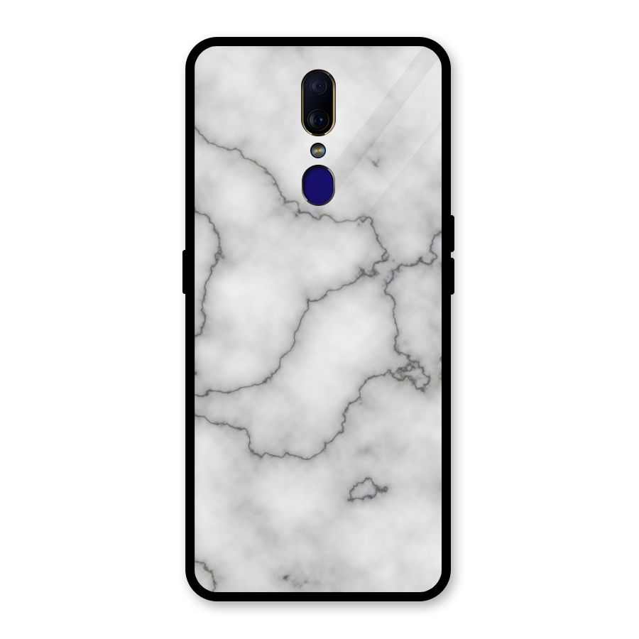 Grey Marble Glass Back Case for Oppo F11