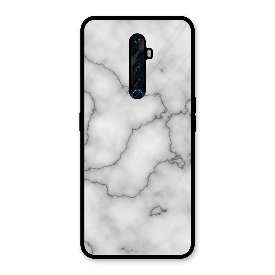 Grey Marble Glass Back Case for Oppo Reno2 Z