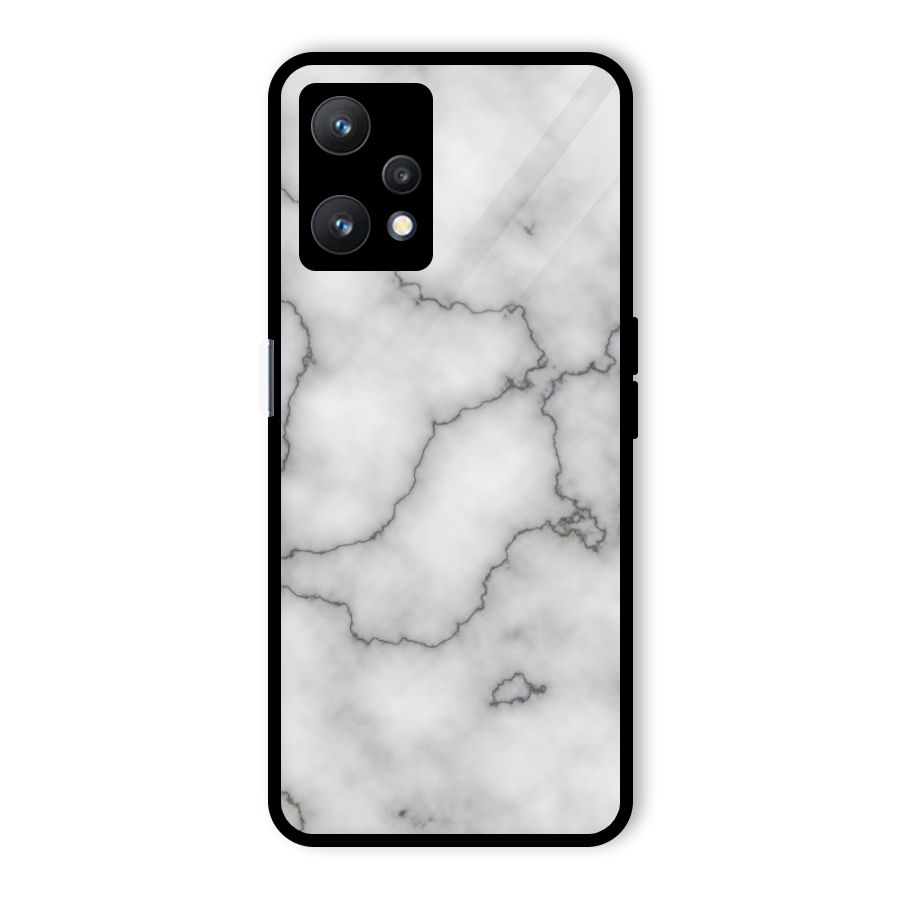 Grey Marble Glass Back Case for Realme 9 Pro 5G