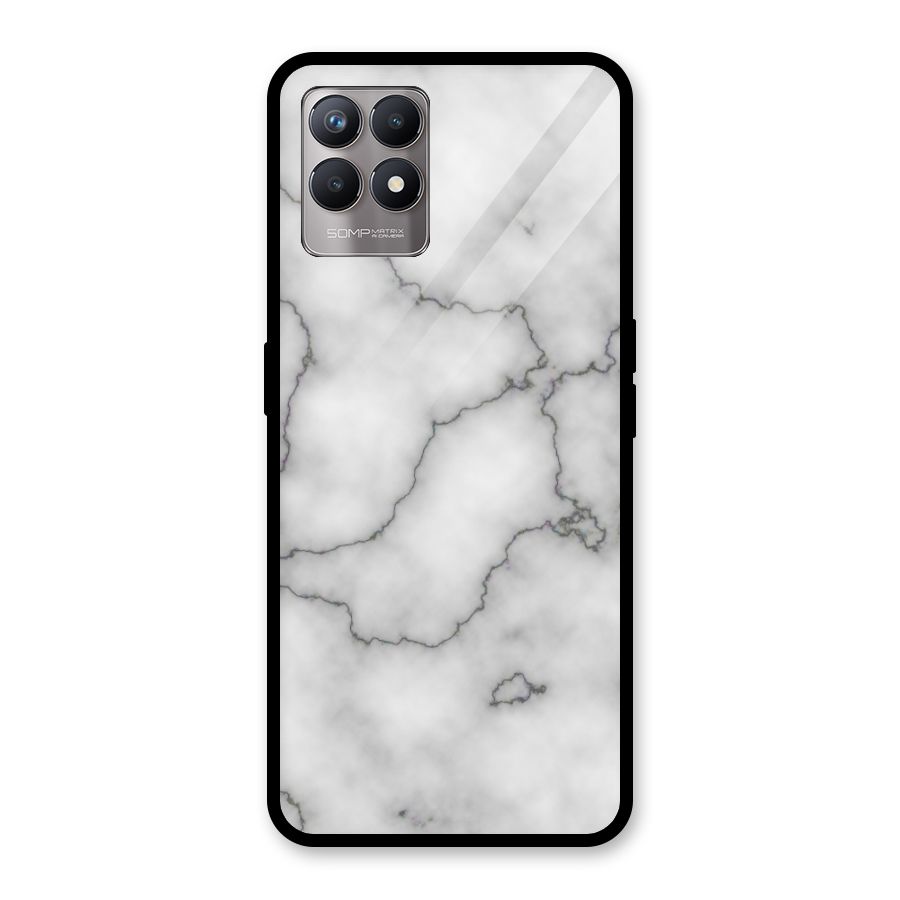 Grey Marble Glass Back Case for Realme Narzo 50
