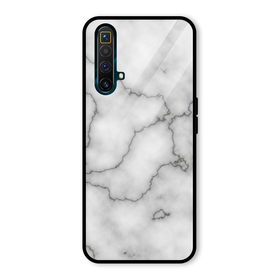 Grey Marble Glass Back Case for Realme X3