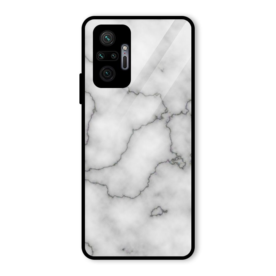 Grey Marble Glass Back Case for Redmi Note 10 Pro