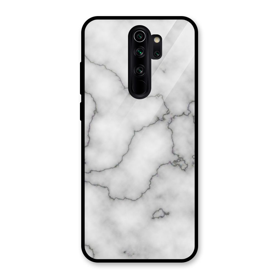 Grey Marble Glass Back Case for Redmi Note 8 Pro