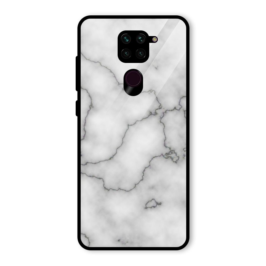 Grey Marble Glass Back Case for Redmi Note 9