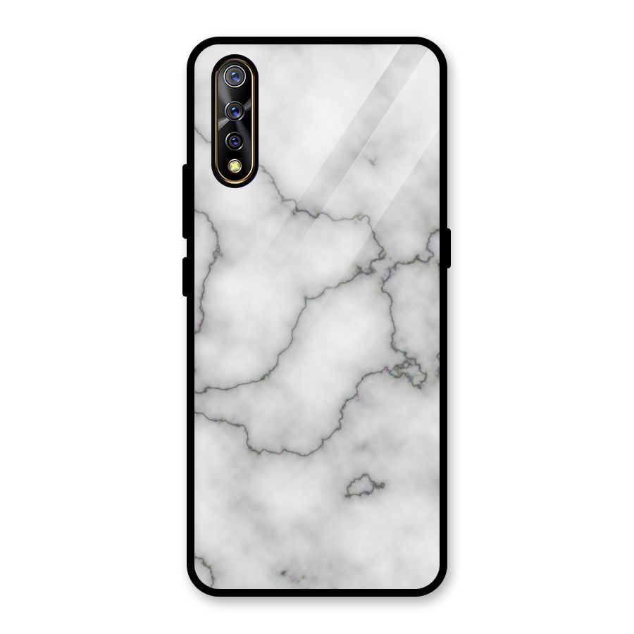 Grey Marble Glass Back Case for Vivo S1