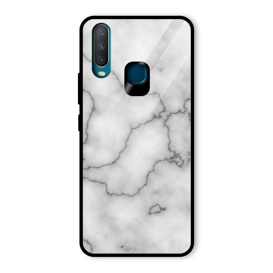 Grey Marble Glass Back Case for Vivo U10