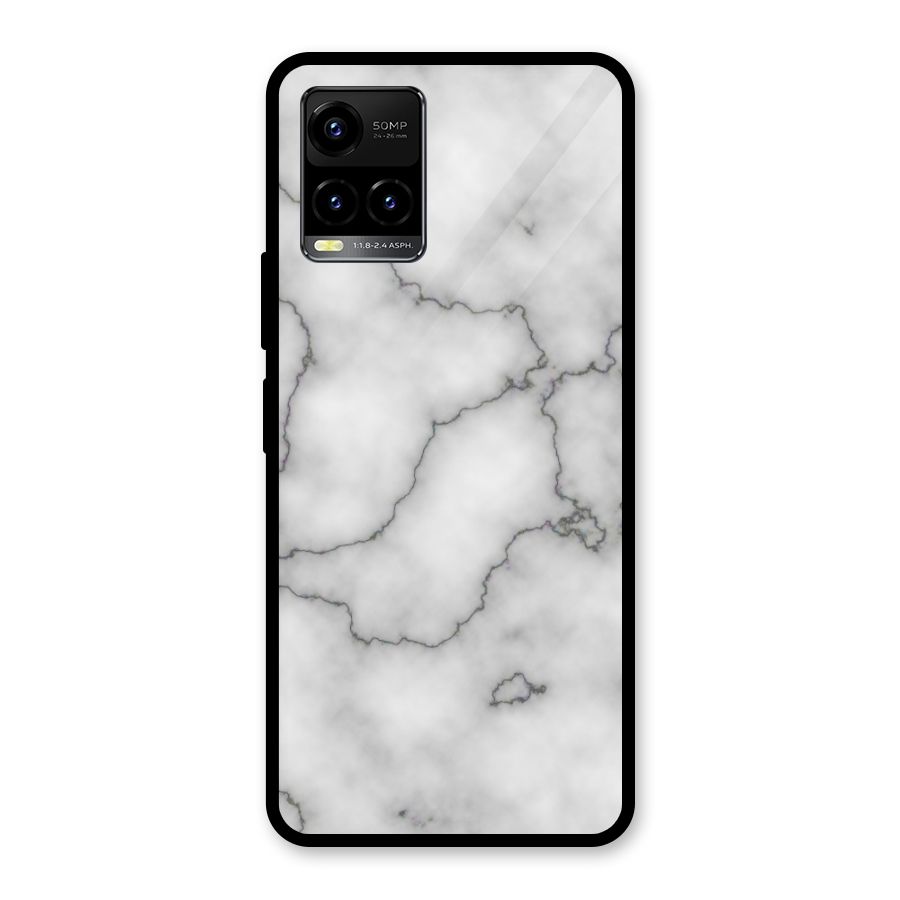 Grey Marble Glass Back Case for Vivo Y21T