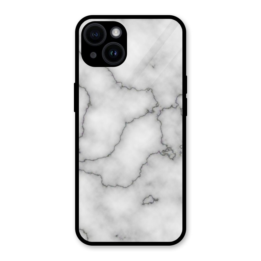 Grey Marble Glass Back Case for iPhone 14