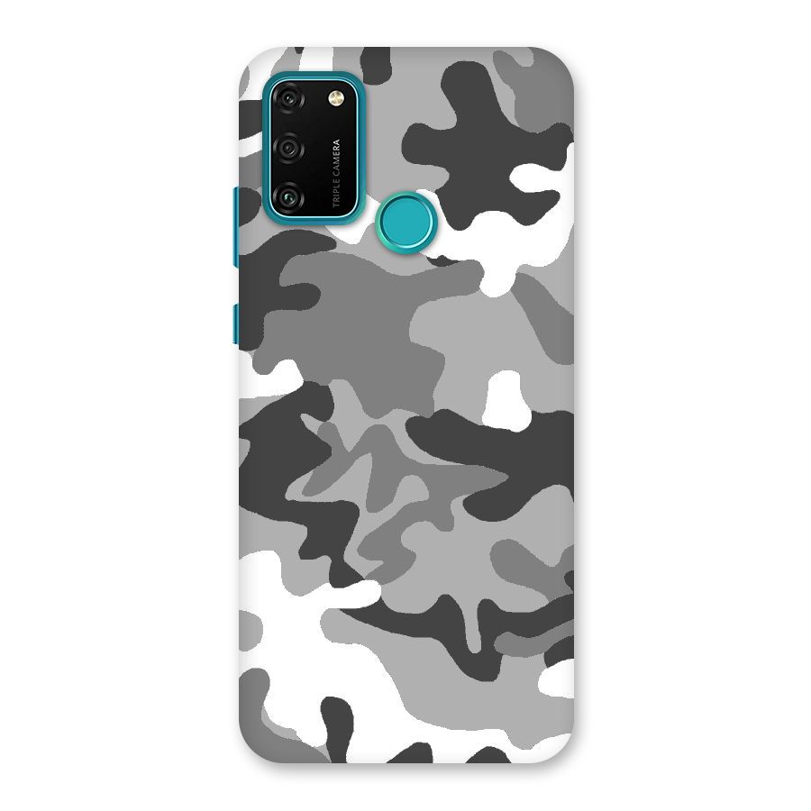 Grey Military Back Case for Honor 9A