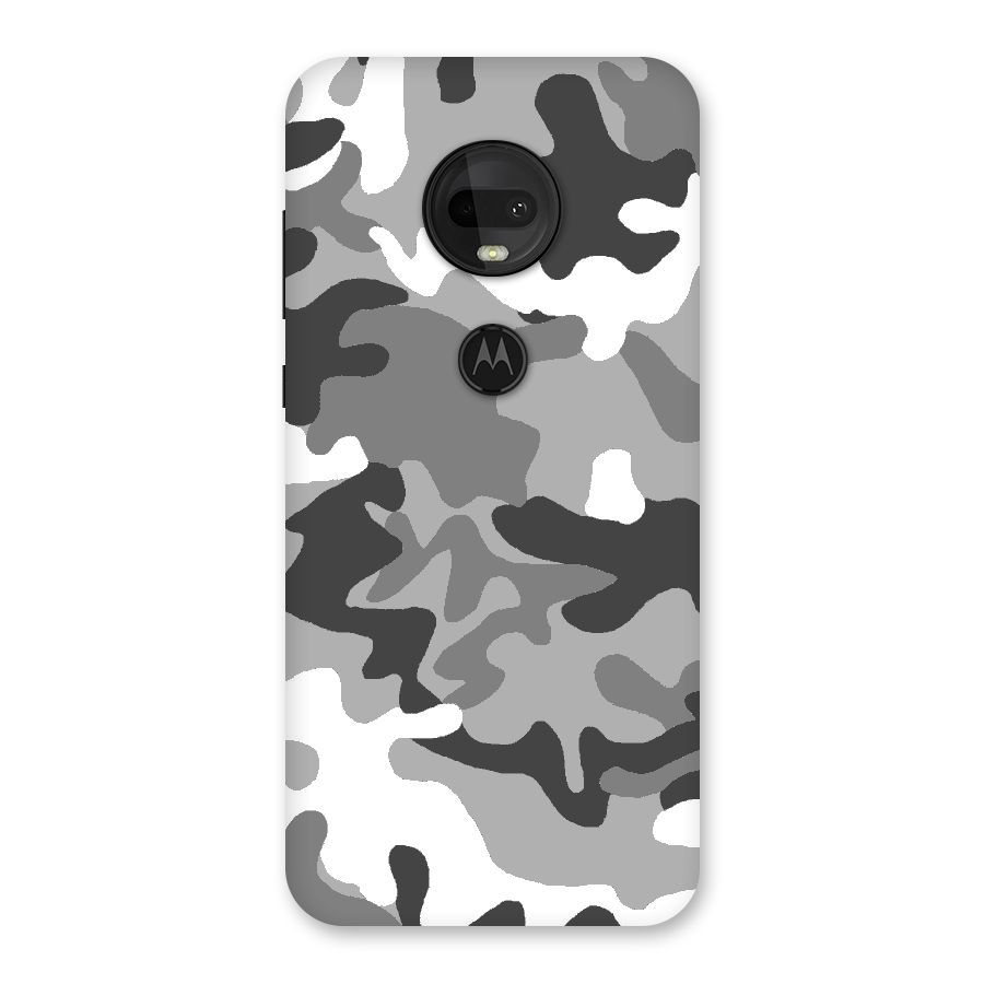 Grey Military Back Case for Moto G7