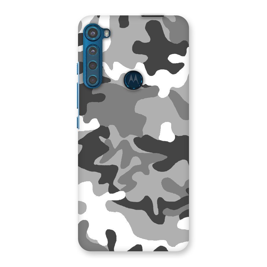 Grey Military Back Case for Motorola One Fusion Plus