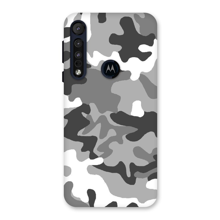 Grey Military Back Case for Motorola One Macro