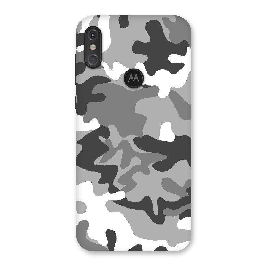 Grey Military Back Case for Motorola One Power