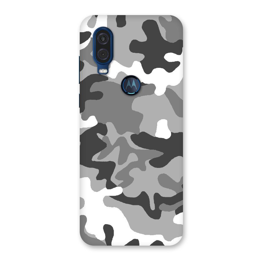Grey Military Back Case for Motorola One Vision