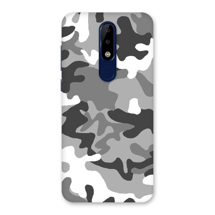 Grey Military Back Case for Nokia 5.1 Plus