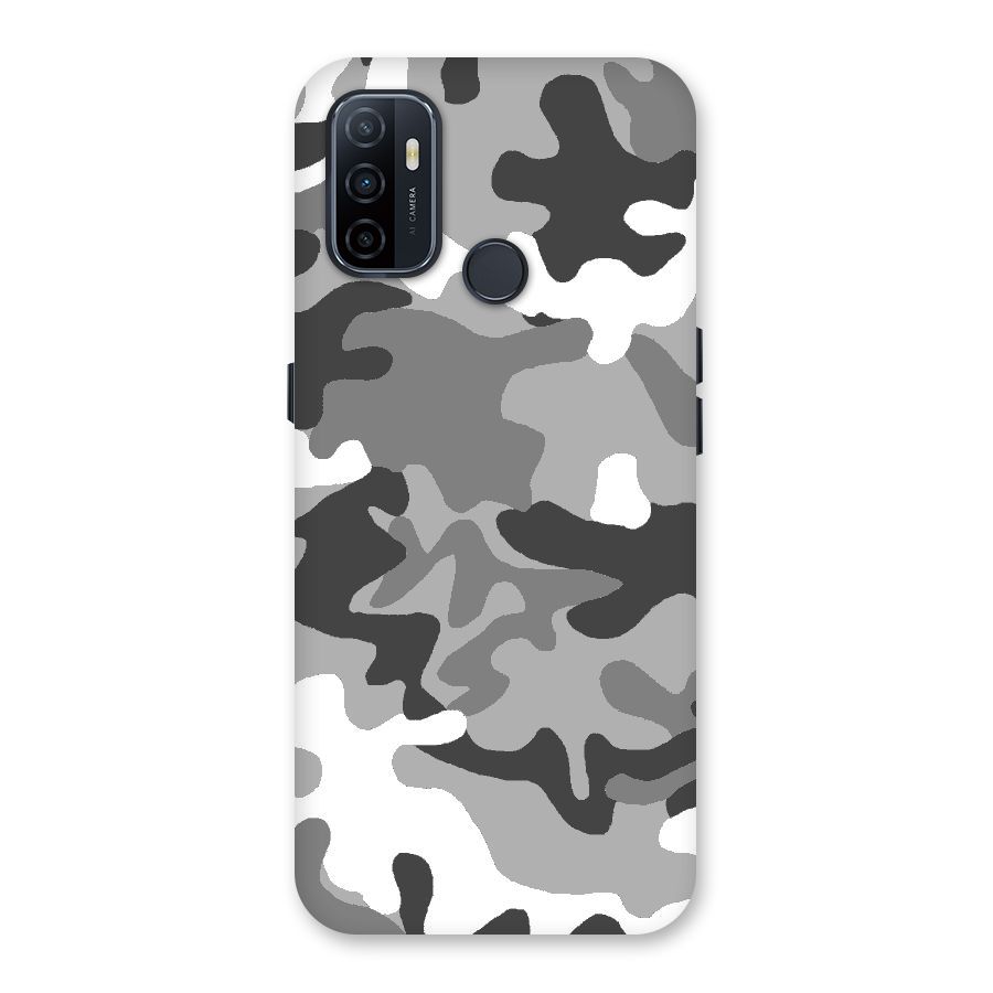 Grey Military Back Case for Oppo A32