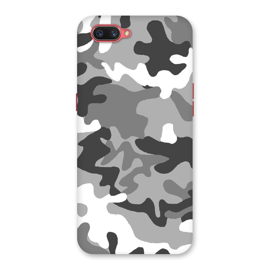 Grey Military Back Case for Oppo A3s