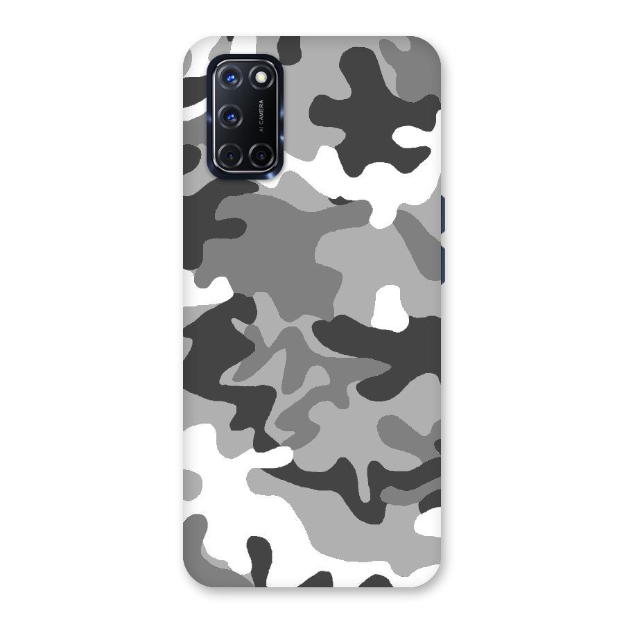 Grey Military Back Case for Oppo A52