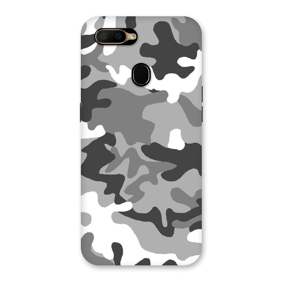 Grey Military Back Case for Oppo A5s