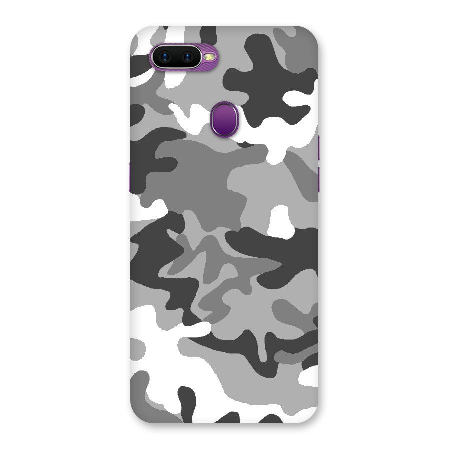 Grey Military Back Case for Oppo F9