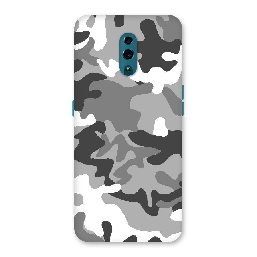 Grey Military Back Case for Oppo Reno