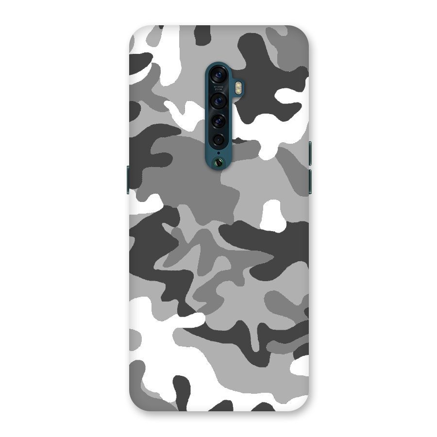 Grey Military Back Case for Oppo Reno2