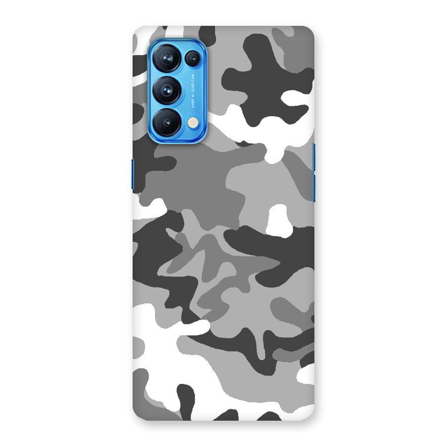 Grey Military Back Case for Oppo Reno5 Pro 5G