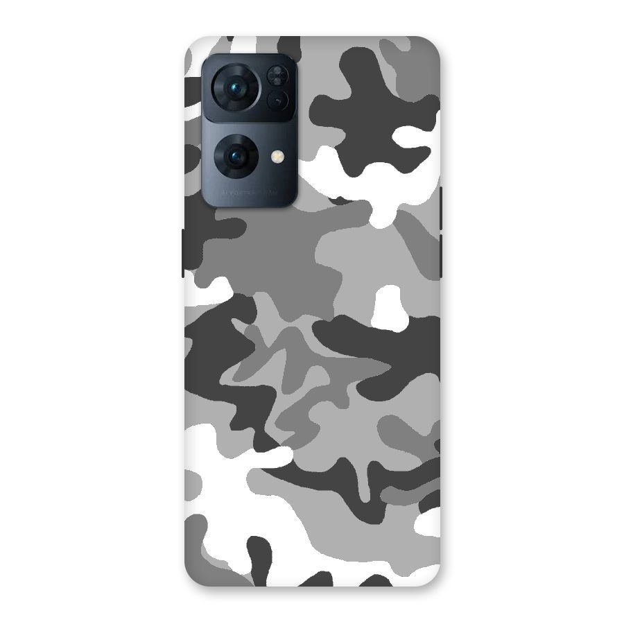 Grey Military Back Case for Oppo Reno7 Pro 5G