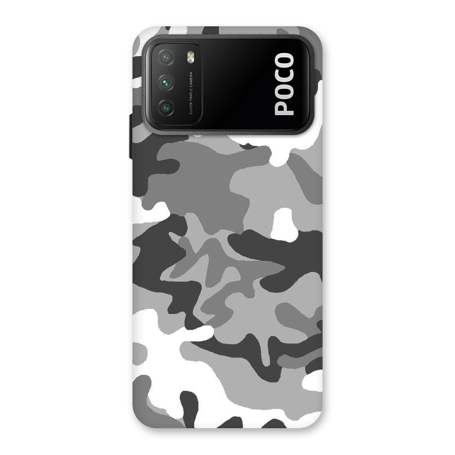 Grey Military Back Case for Poco M3