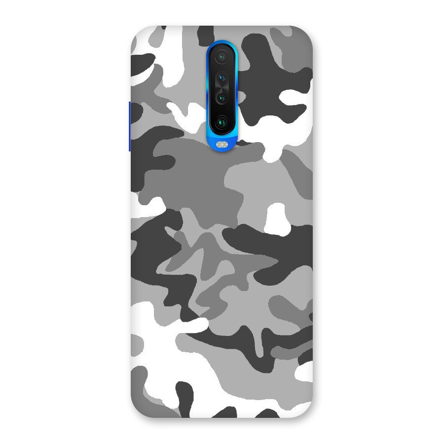 Grey Military Back Case for Poco X2