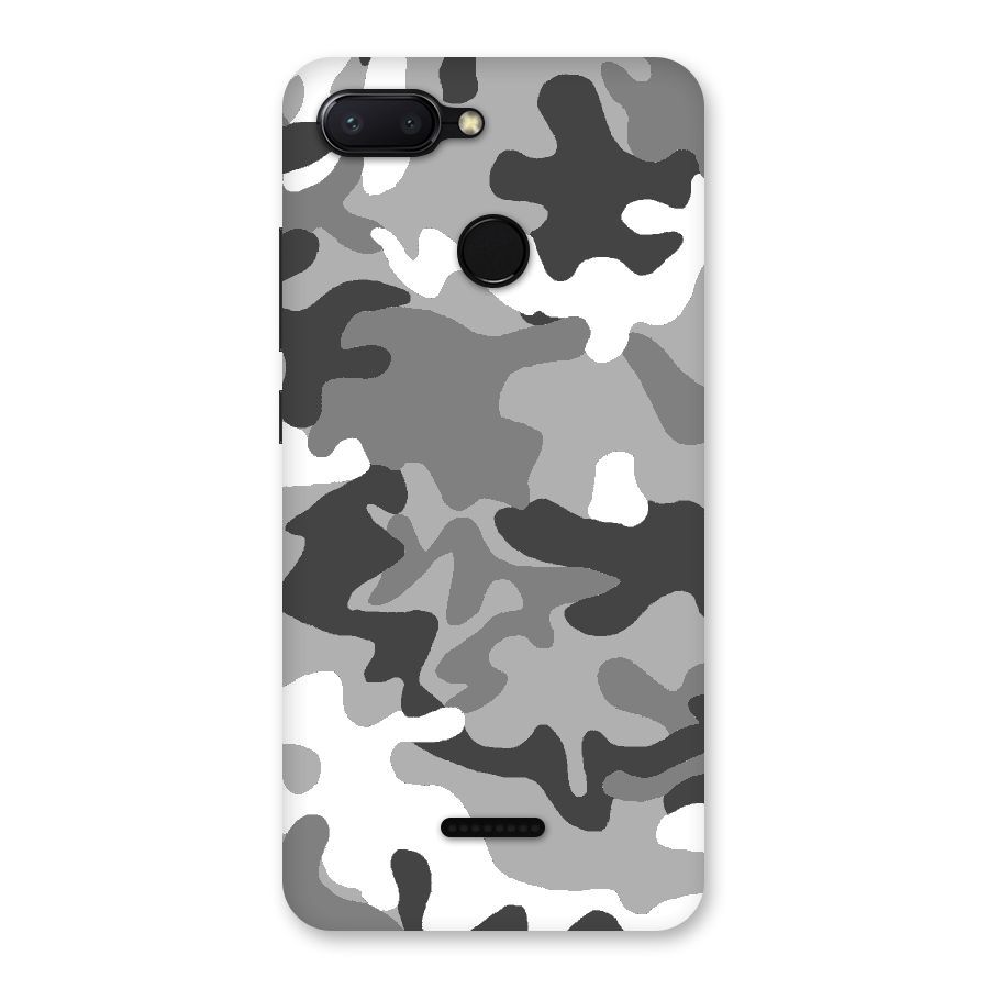 Grey Military Back Case for Redmi 6