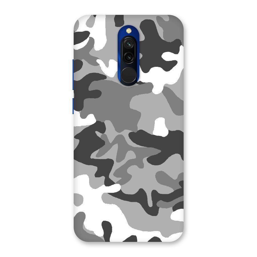 Grey Military Back Case for Redmi 8