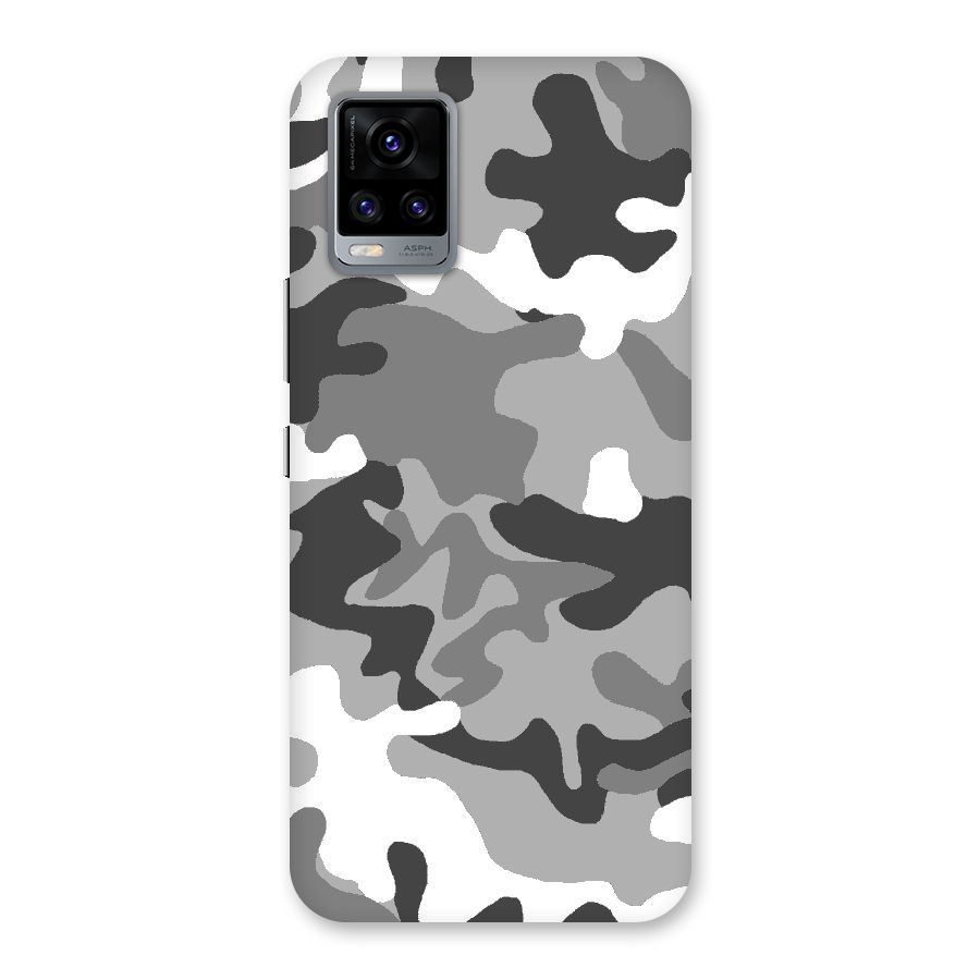 Grey Military Back Case for Vivo V20