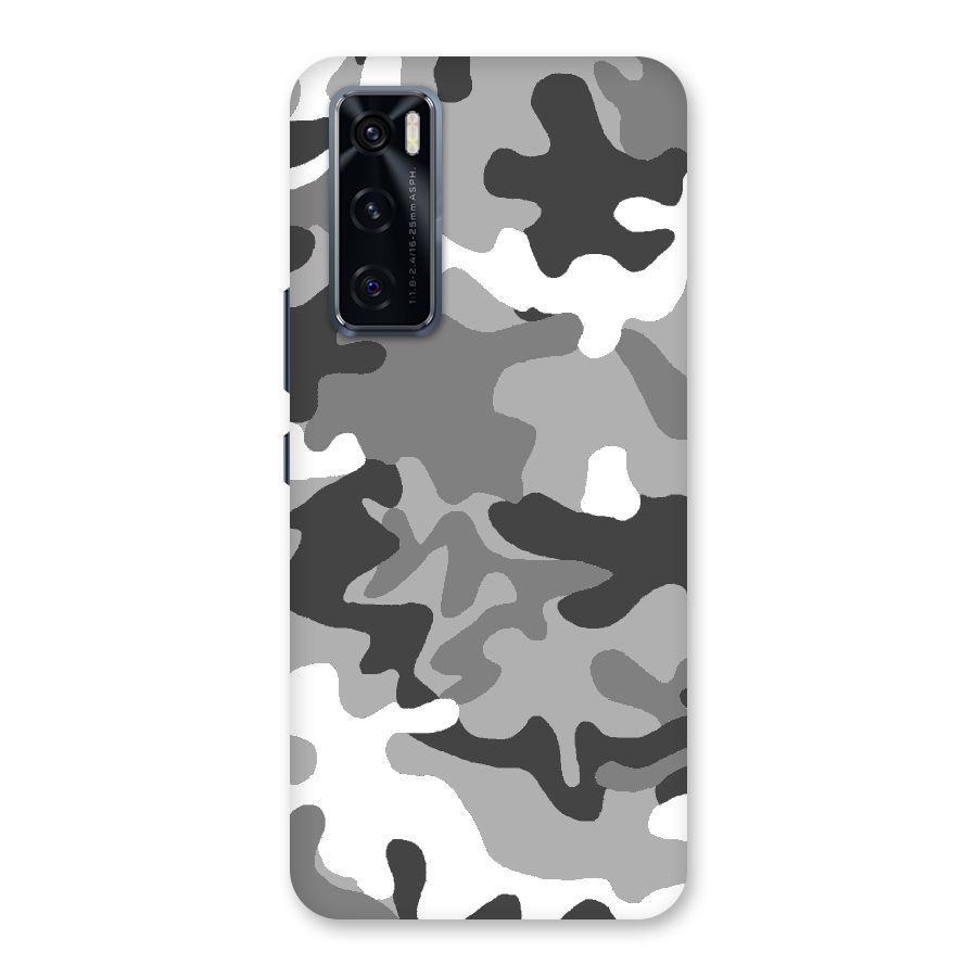 Grey Military Back Case for Vivo V20 SE
