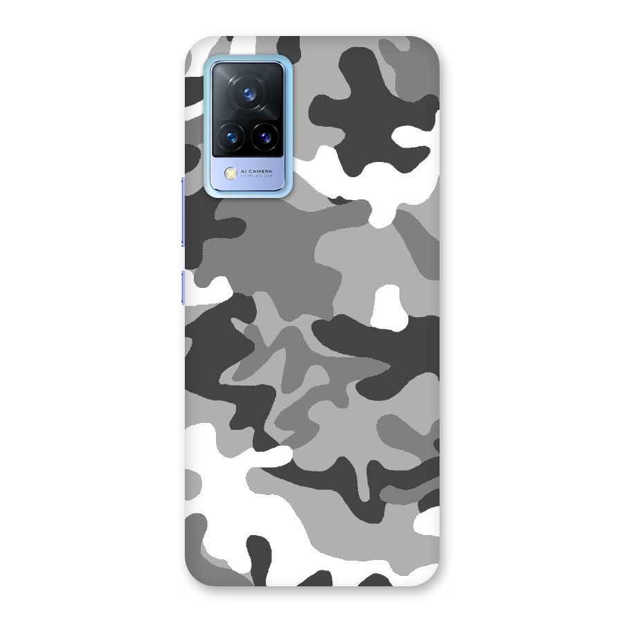 Grey Military Back Case for Vivo V21 5G