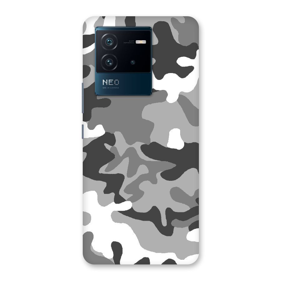 Grey Military Back Case for Vivo iQOO Neo 6 5G
