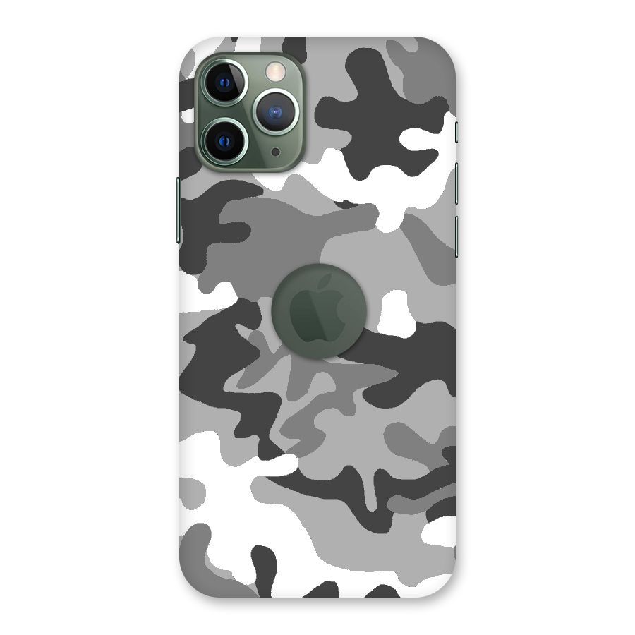 Grey Military Back Case for iPhone 11 Pro Logo  Cut
