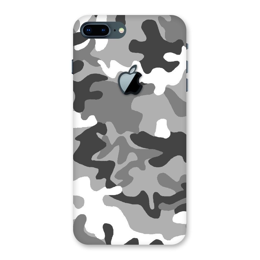 Grey Military Back Case for iPhone 7 Plus Apple Cut